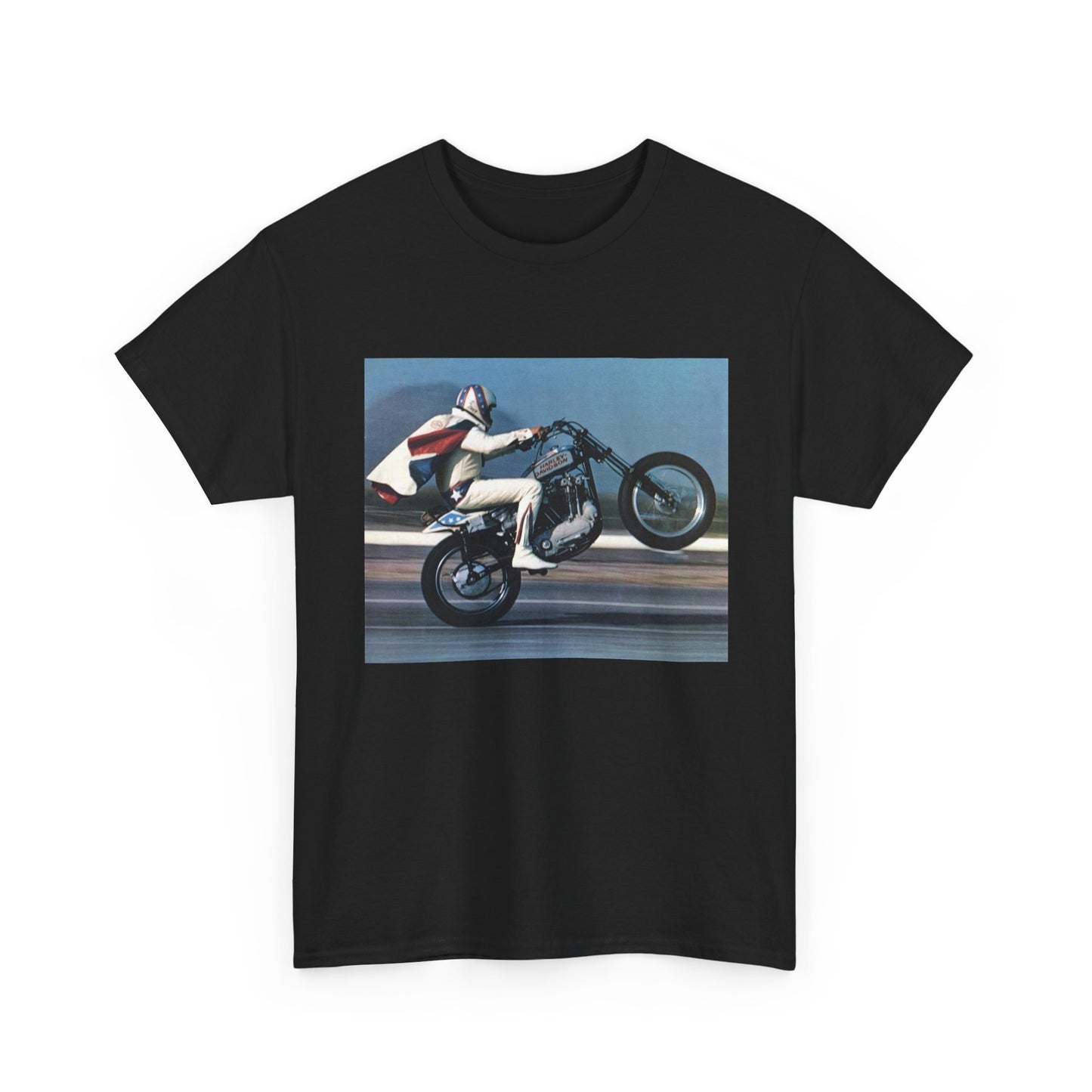 Evel Knievel Stunts Graphic T Shirt S-5XL Unisex Heavy Cotton Tee