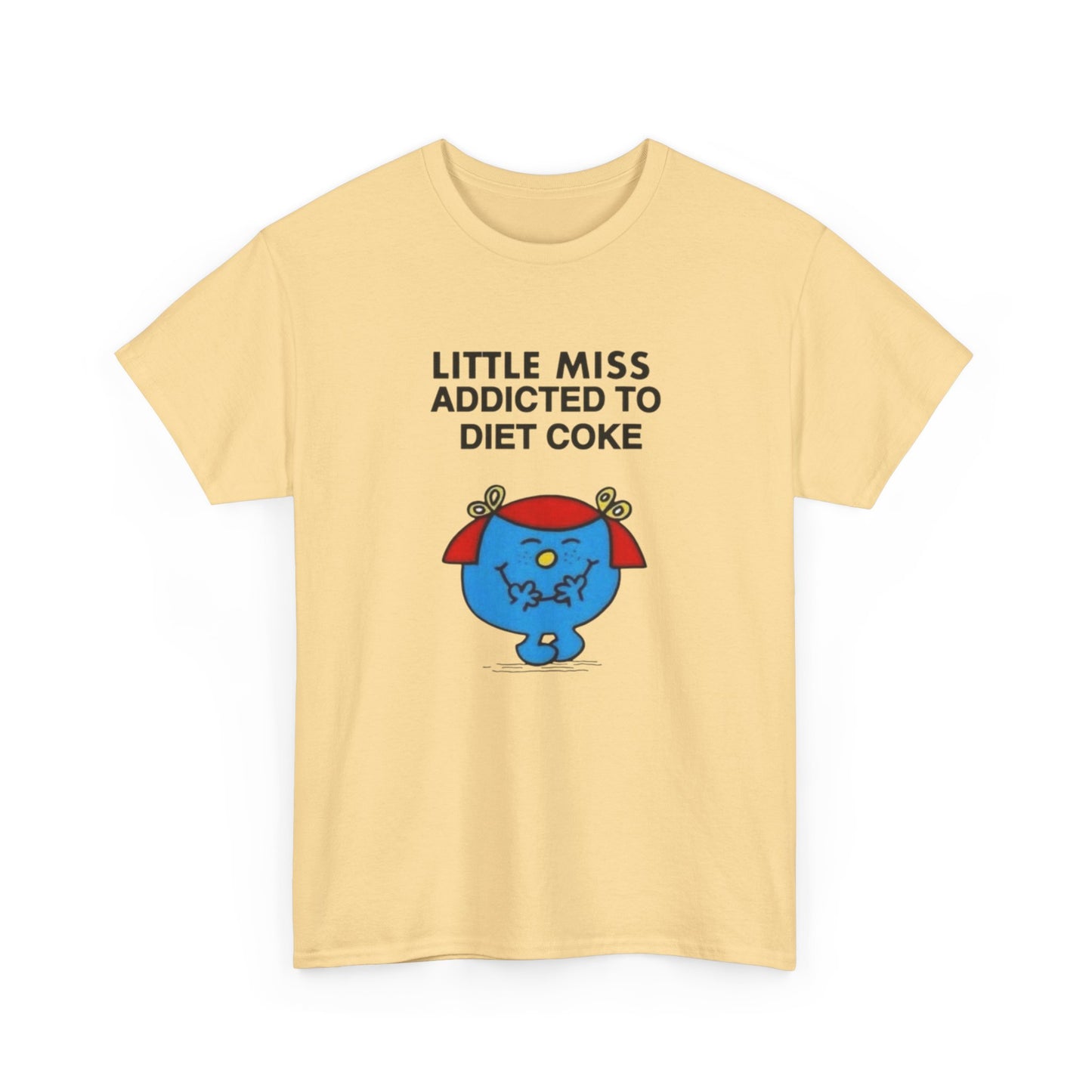 Little Miss Addicted To Diet Coke Graphic T Shirt Womens Heavy Cotton Tee