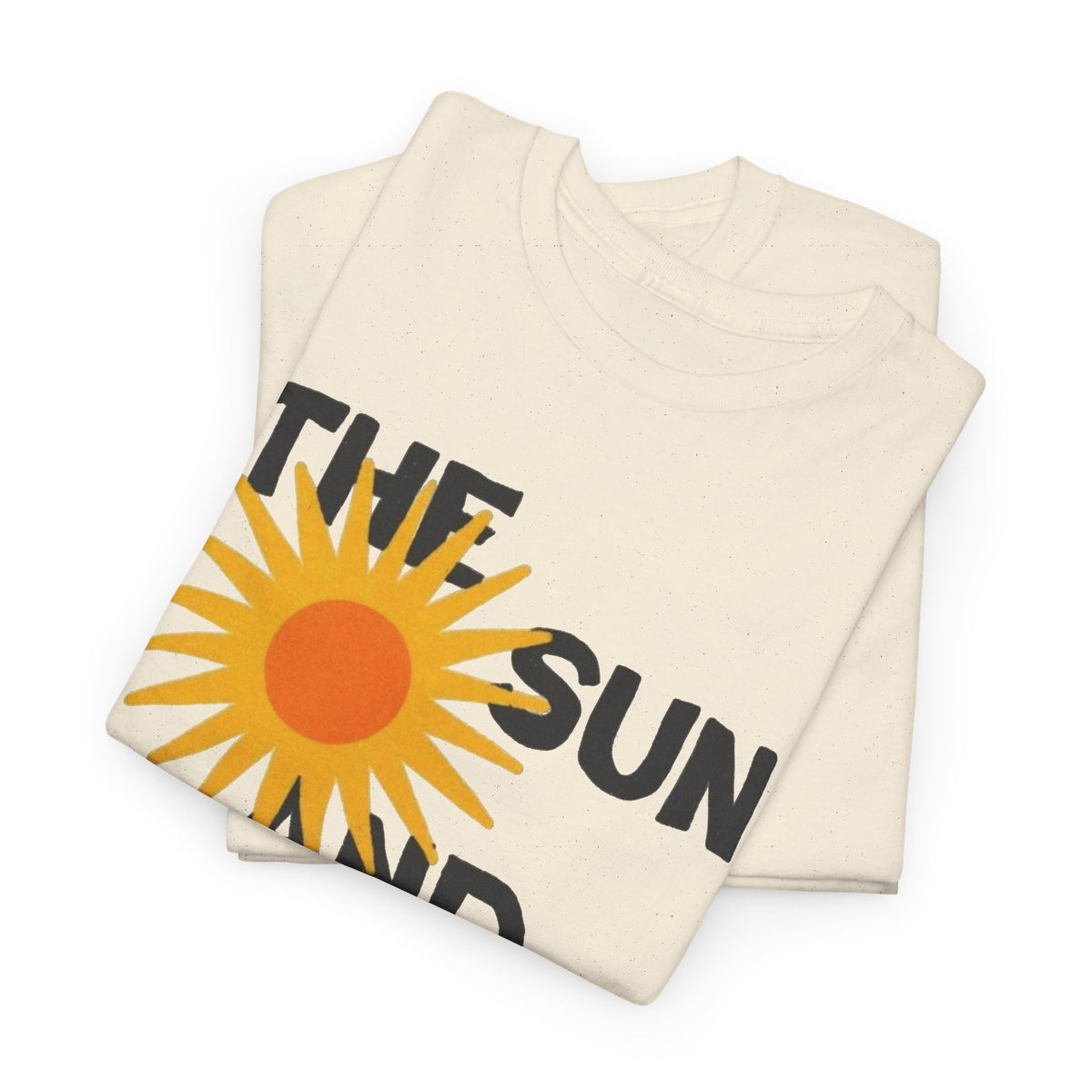 The Sun And The Sea Graphic T Shirt Retro Men's Heavy Cotton Tee