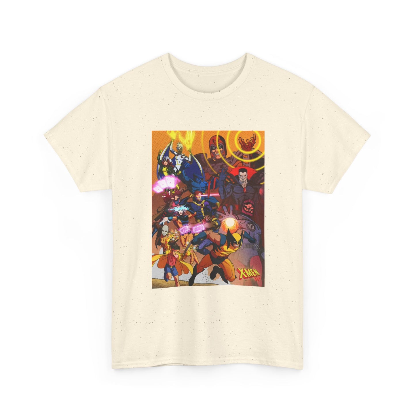 Cartoon Graphic Tee Xmen Comic Book Retro Vintage Tee Unisex Heavy Cotton Tee