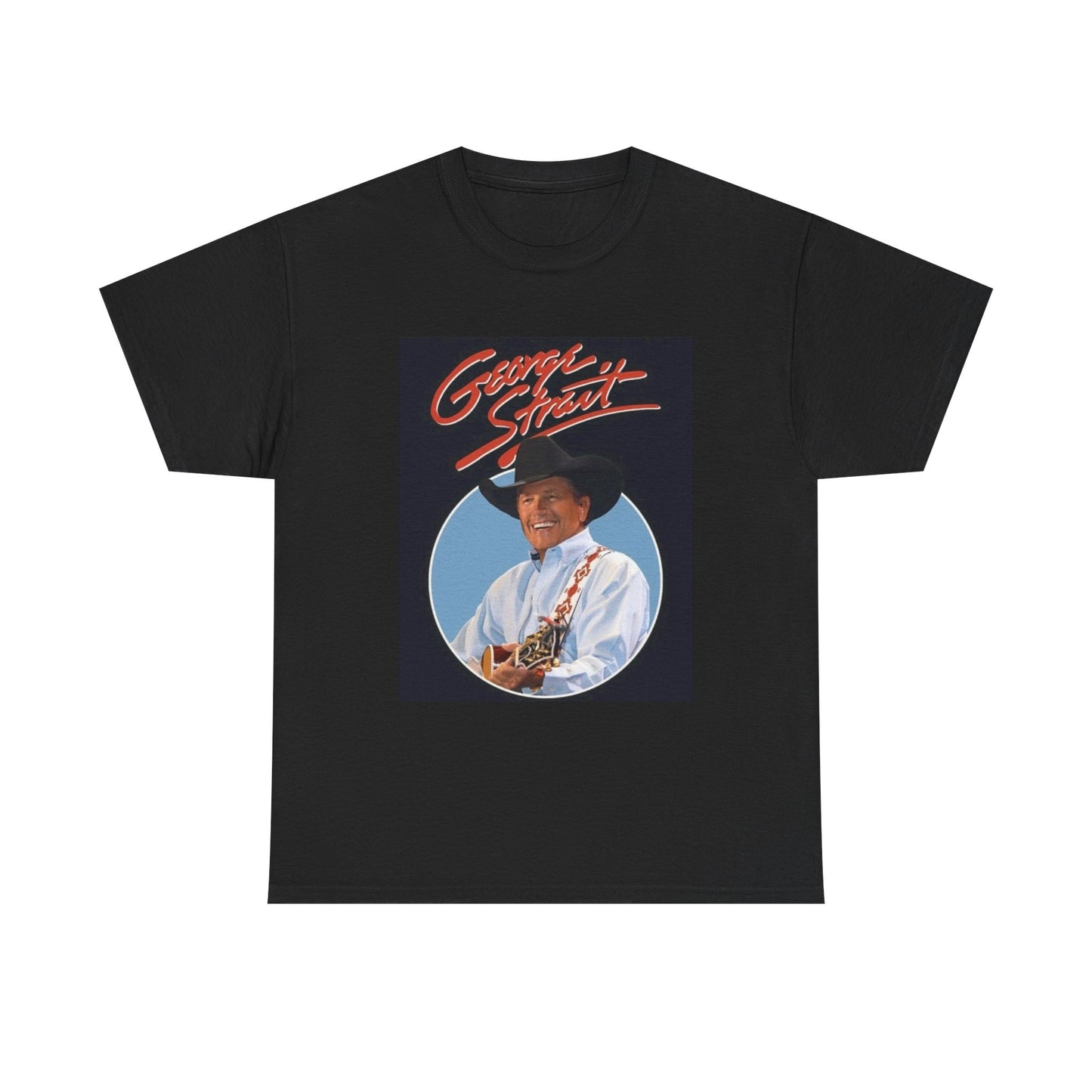 George Strait T shirt Texas Country Poster Retro Tour Unisex Heavy Cotton