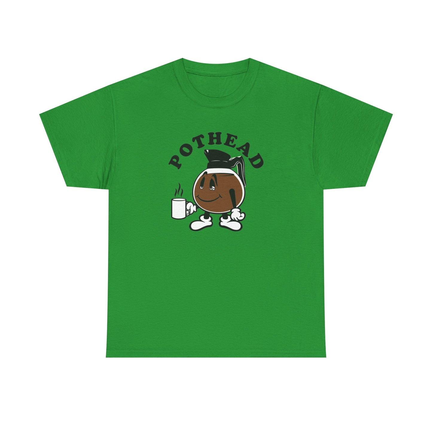 Pothead Funny Coffee Jokes Graphic T Shirt NEW Unisex Heavy Cotton Tee