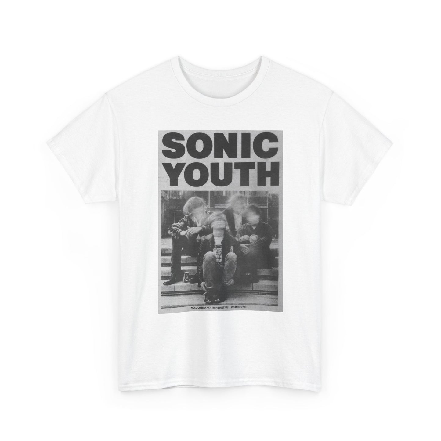 Sonic Youth Graphic T Shirt Vintage Rock Tour Unisex Heavy Cotton Tee
