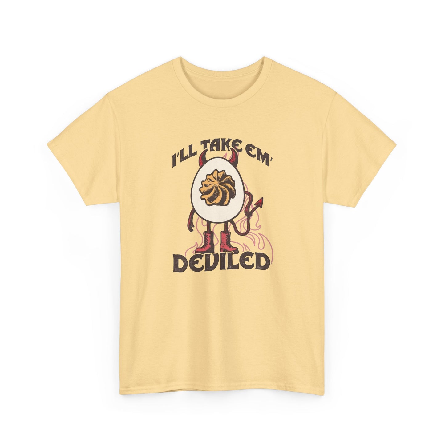 Funny Deviled Egg Jokes Graphic T Shirt NEW Unisex Heavy Cotton Tee