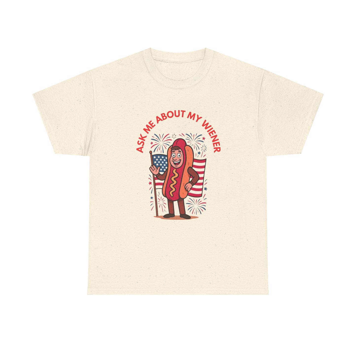 Ask About My Wiener Funny Graphic T Shirt ADULT NEW