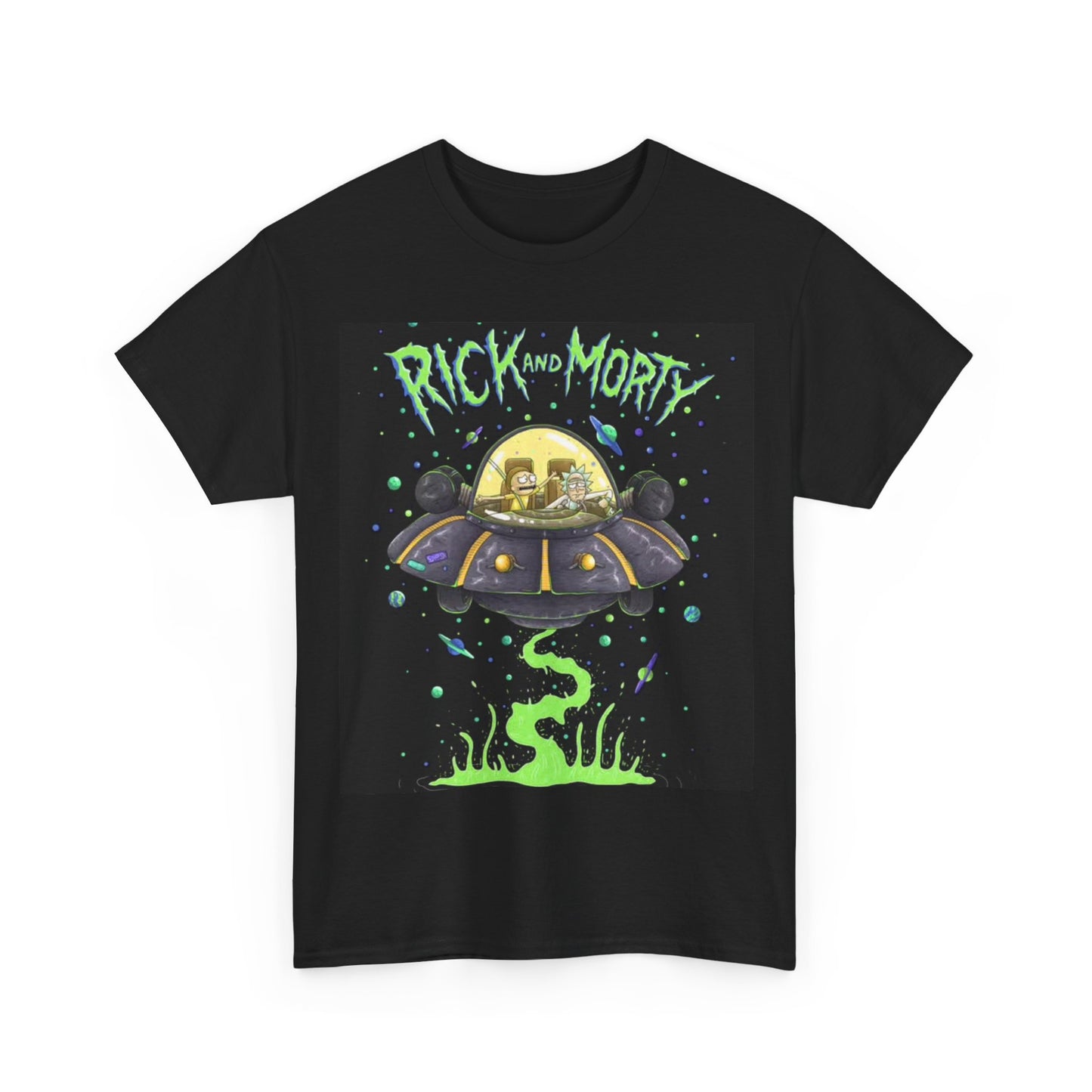 Rick and Morty T-shirt retro anime Gift Gaming Cartoon Unisex Heavy Cotton Tee