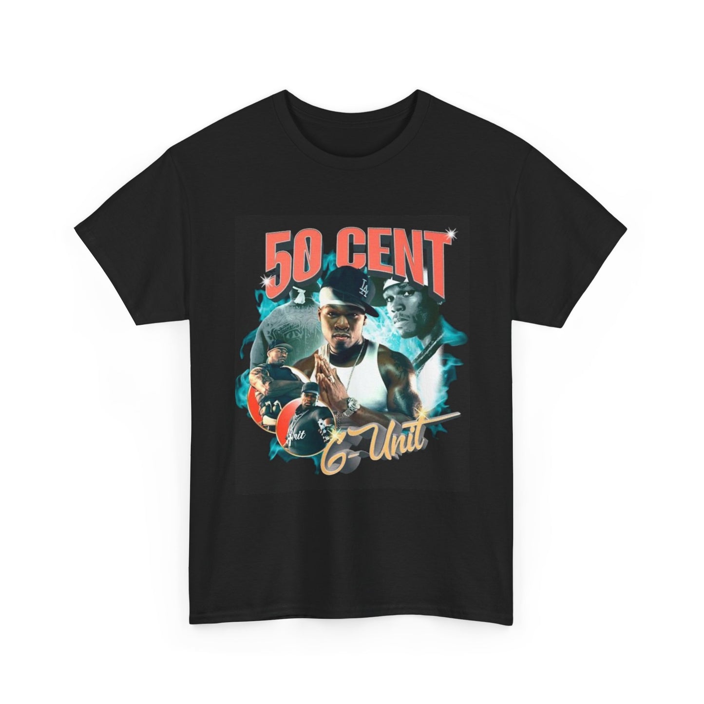 50 Cent Graphic T Shirt Vintage G Unit New York Retro Unisex Heavy Cotton Tee