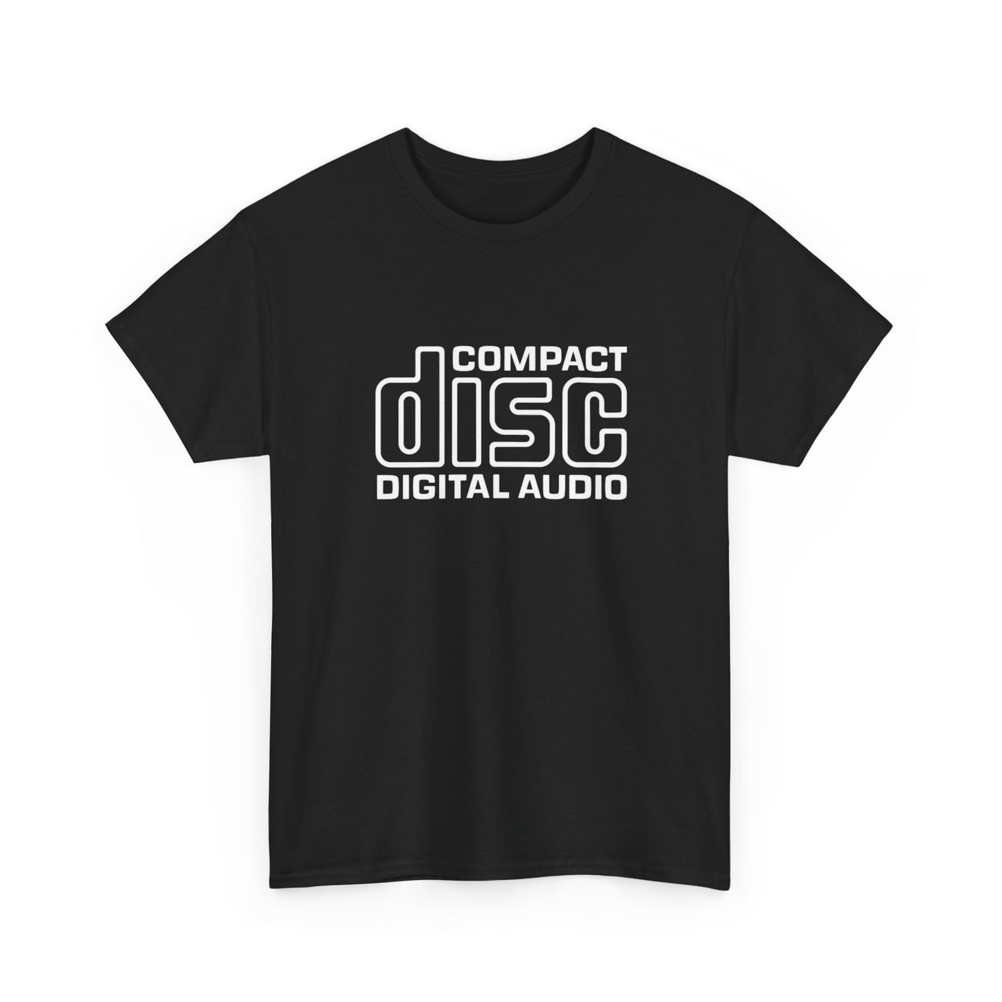 Compact Disc Logo Vintage Graphic T Shirt Unisex Heavy Cotton Tee
