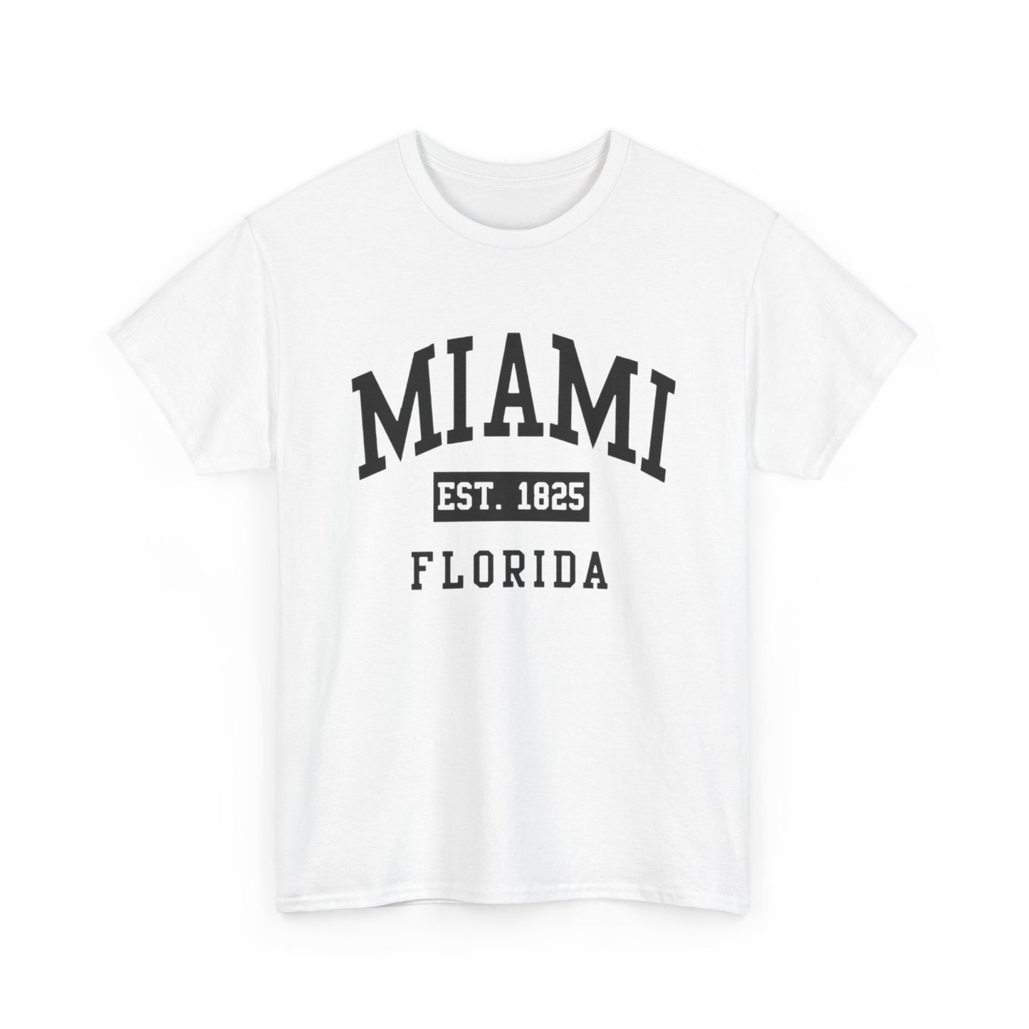 Miami Vintage Graphic T Shirt NEW Unisex Heavy Cotton Tee