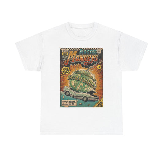 Arctic Monkeys Graphic T Shirt Vintage Comic Book Unisex Heavy Cotton Tee