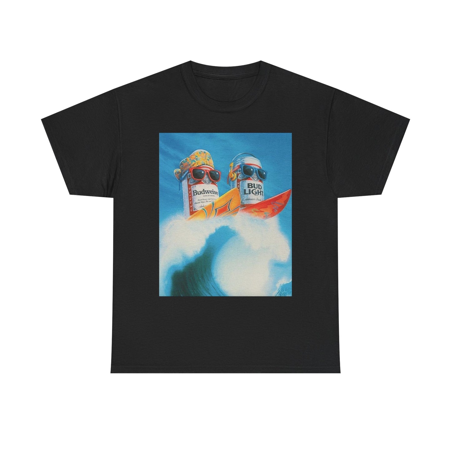 Vintage Beer Bud Poster Graphic T Shirt Unisex Heavy Cotton Tee