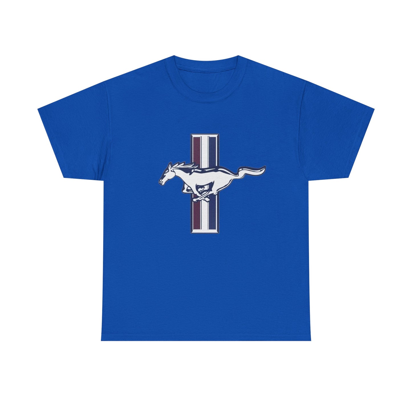 Mustang Muscle Car Graphic T Shirt Vintage Ford Unisex Heavy Cotton Tee