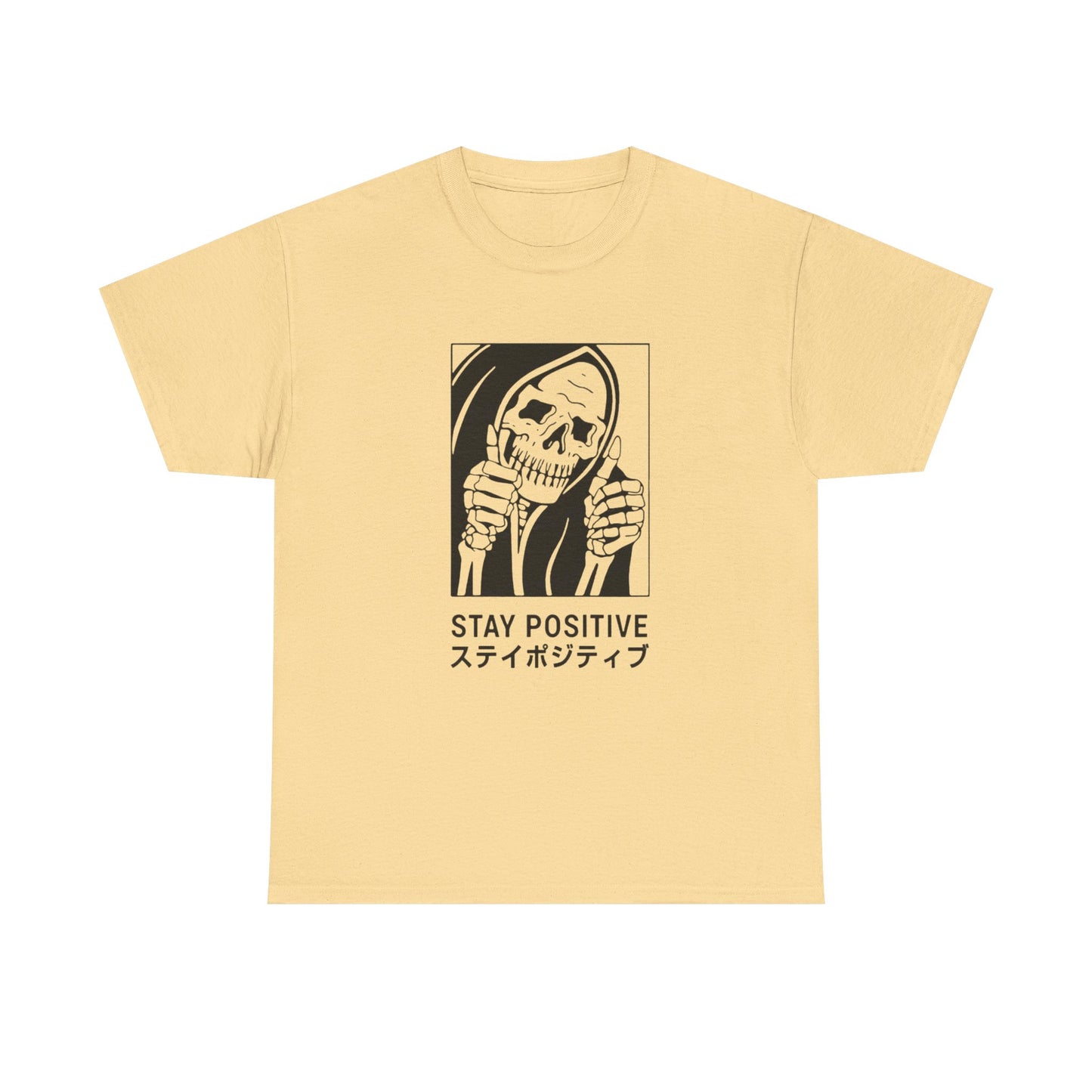Stay Positive Graphic T-Shirt Comfy Cotton Tee Brand NEW