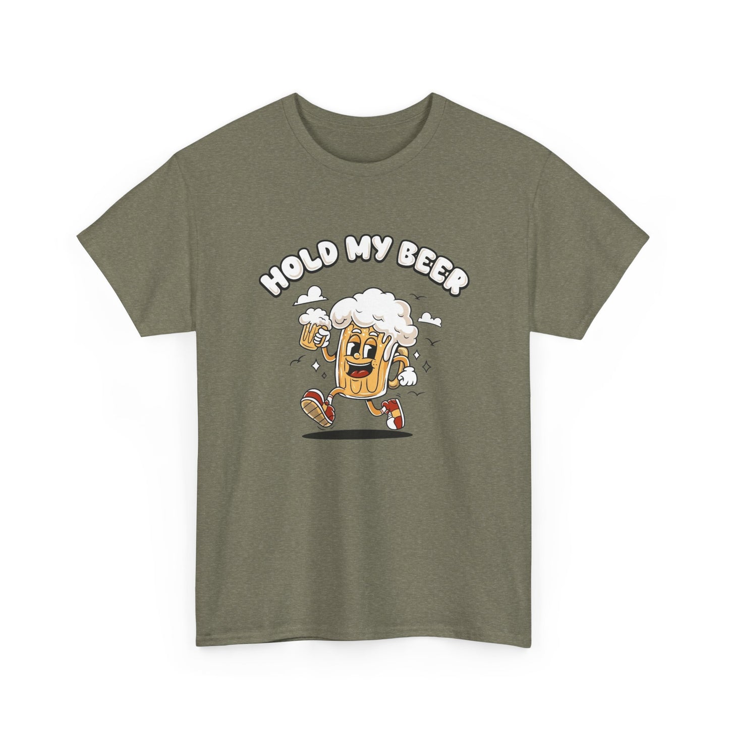Hold My Beer Funny Graphic T Shirt NEW Vintage Unisex Heavy Cotton Tee