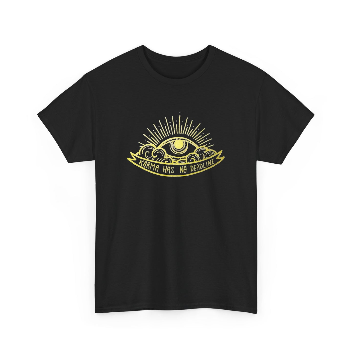 Karma Has No Deadline Graphic T Shirt NEW ADULT TEE VINTAGE