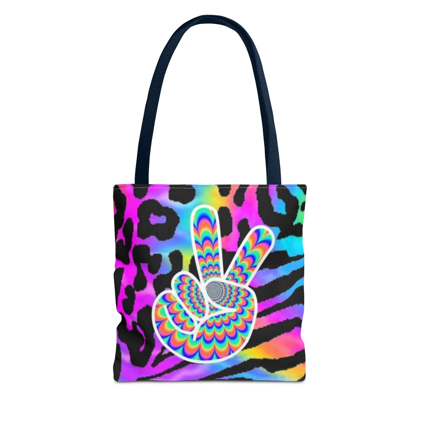 Peace Sign NEON All Over Print BRAND NEW Purse, Pocketbook,Travel Tote Bag