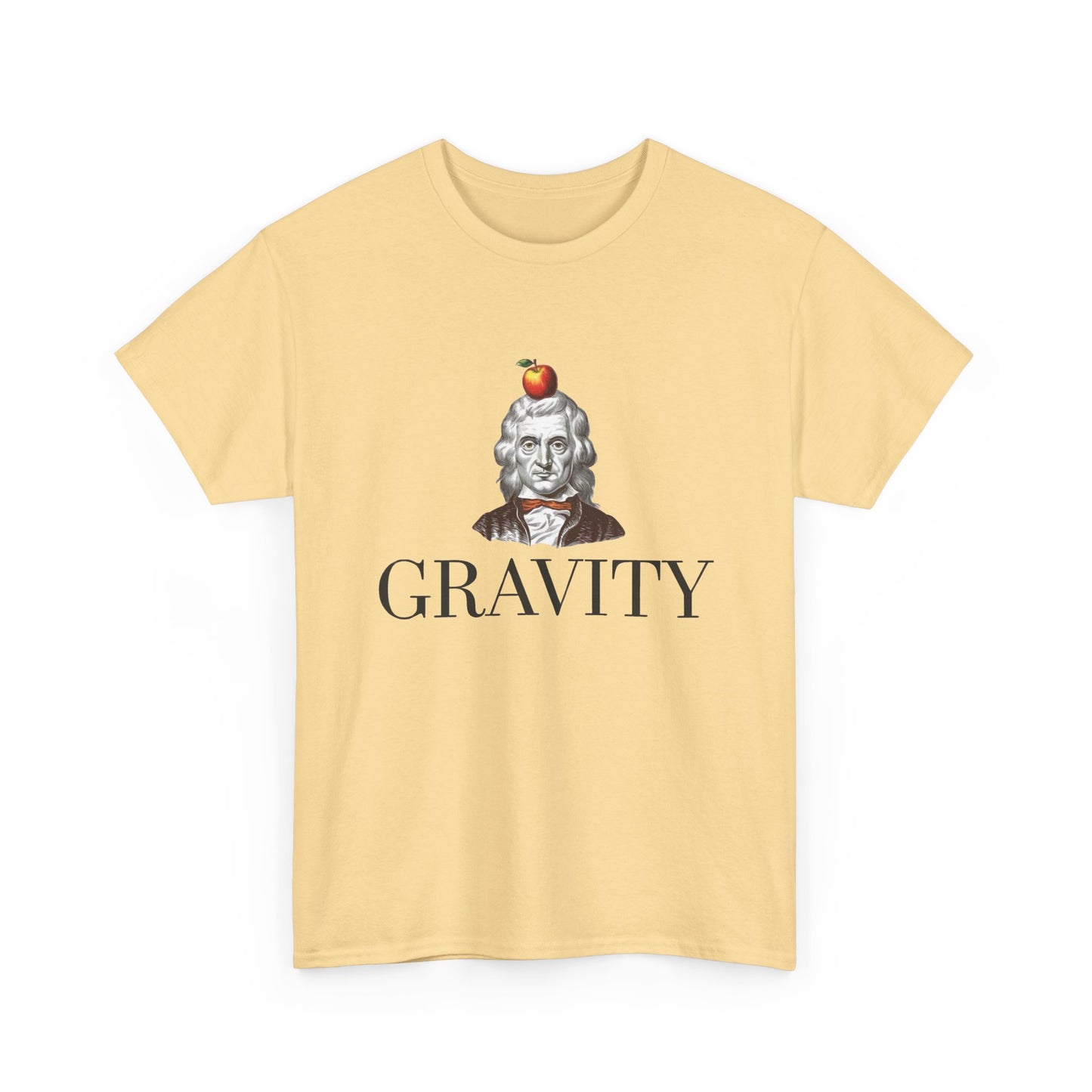 Gravity Sir Issac Newton Funny Graphic T Shirt NEW Unisex Heavy Cotton Tee