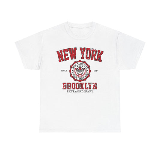 Brooklyn New York Graphic T Shirt Retro NEW Unisex Heavy Cotton Tee