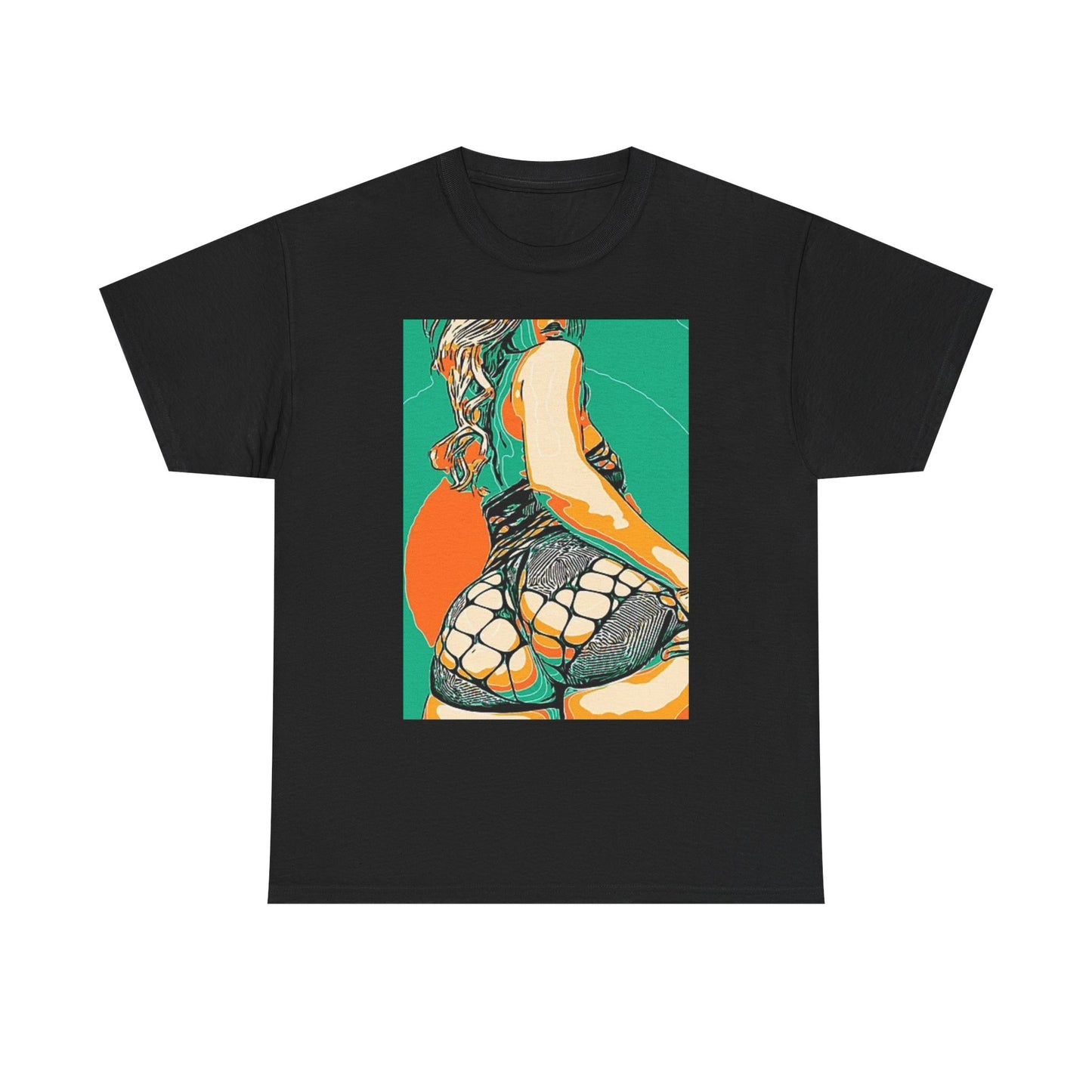 Booty Graphic T Shirt Vintage Women Sexy Portrait Unisex Heavy Cotton Tee