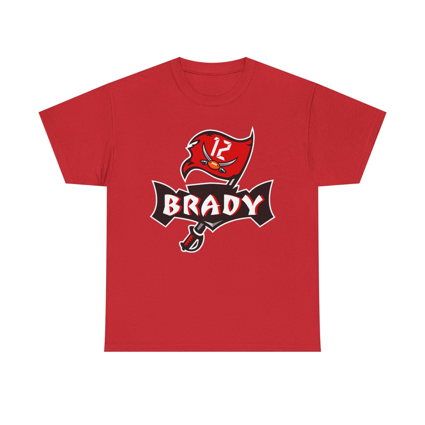 Tom Brady buccaneers T-shirt tb12 logo football Unisex Heavy Cotton Tee