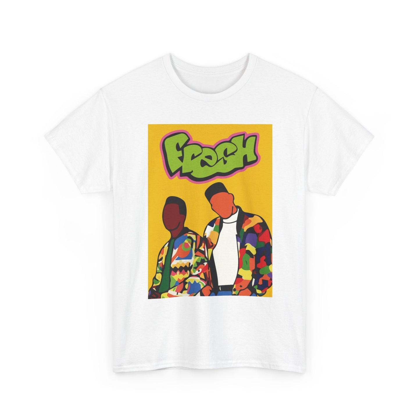 The fresh Prince Of Bel Air Tshirt Cartoon Poster Tv Unisex Heavy Cotton Tee