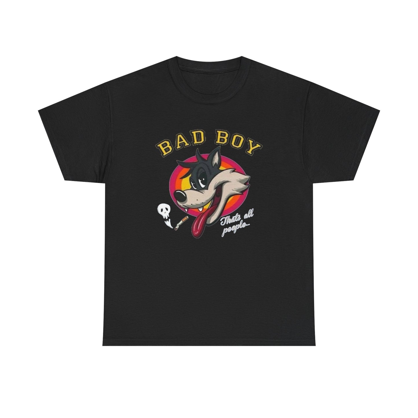 Bad Boy Wolf Graphic T Shirt NEW Unisex Heavy Cotton Tee