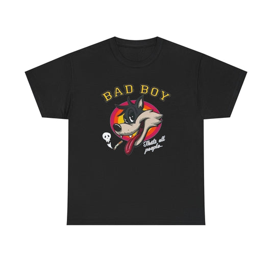 Bad Boy Wolf Graphic T Shirt NEW Unisex Heavy Cotton Tee