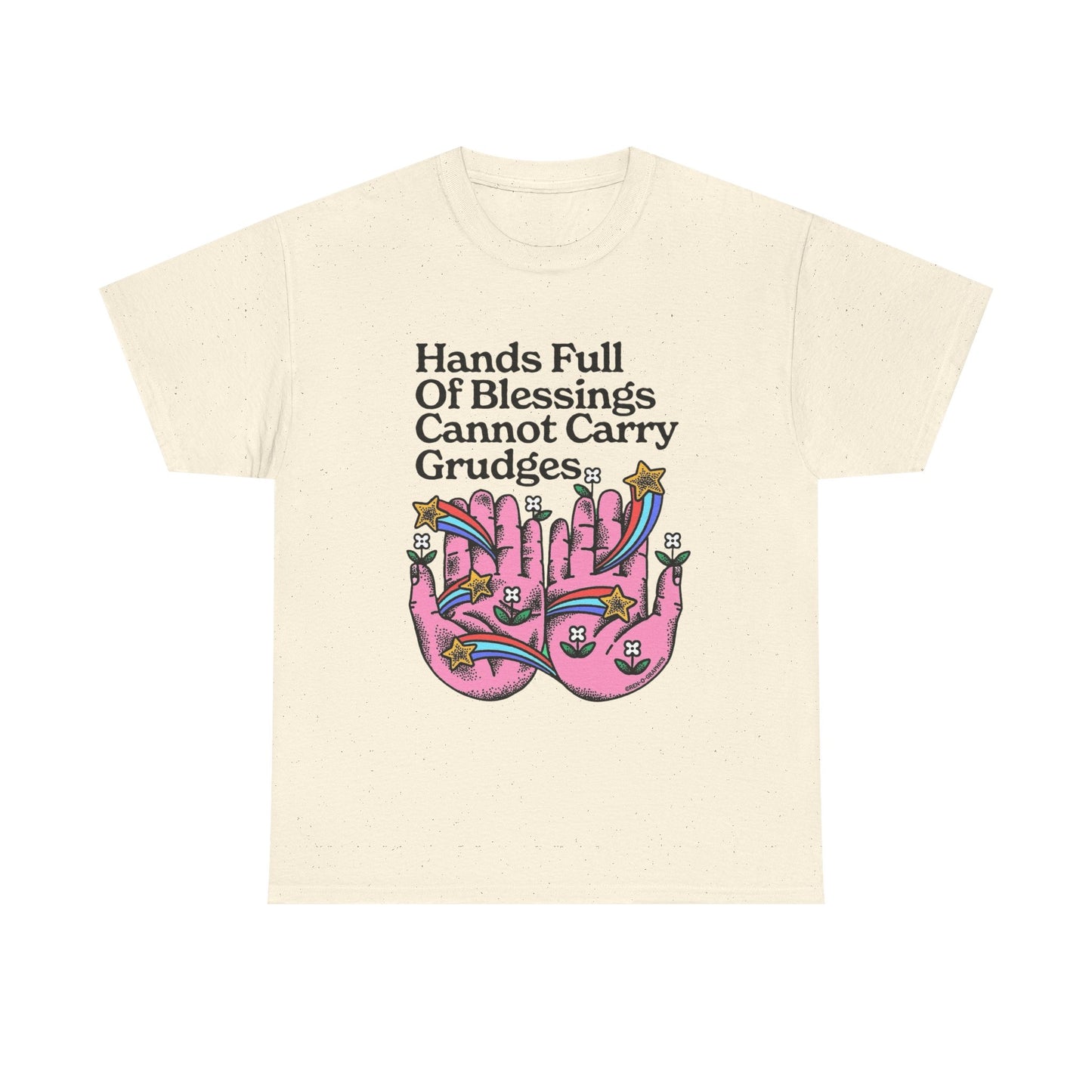 Hands Full Of Blessings Graphic T Shirt NEW ADULT Unisex Heavy Cotton Tee
