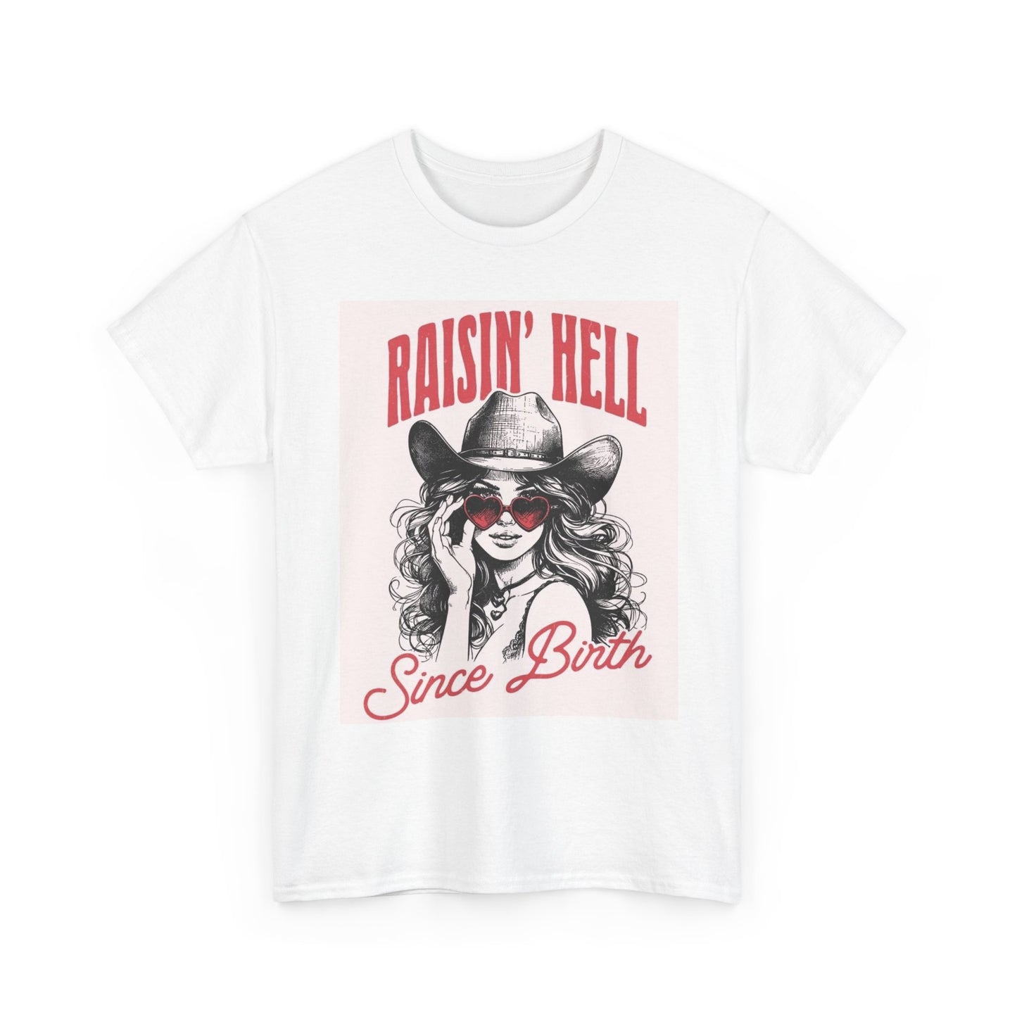 Raisin Hell Since Birth Graphic T Shirt Womens Vintage Retro Cotton Tee
