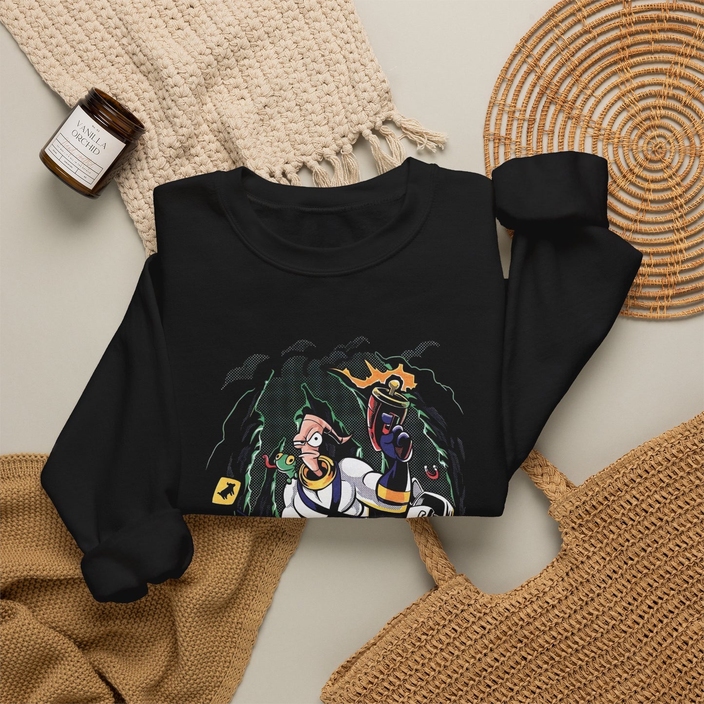 Super Retro Gaming Earth Worm Jim Sweater NEW Heavy Blend™ Crewneck Sweatshirt