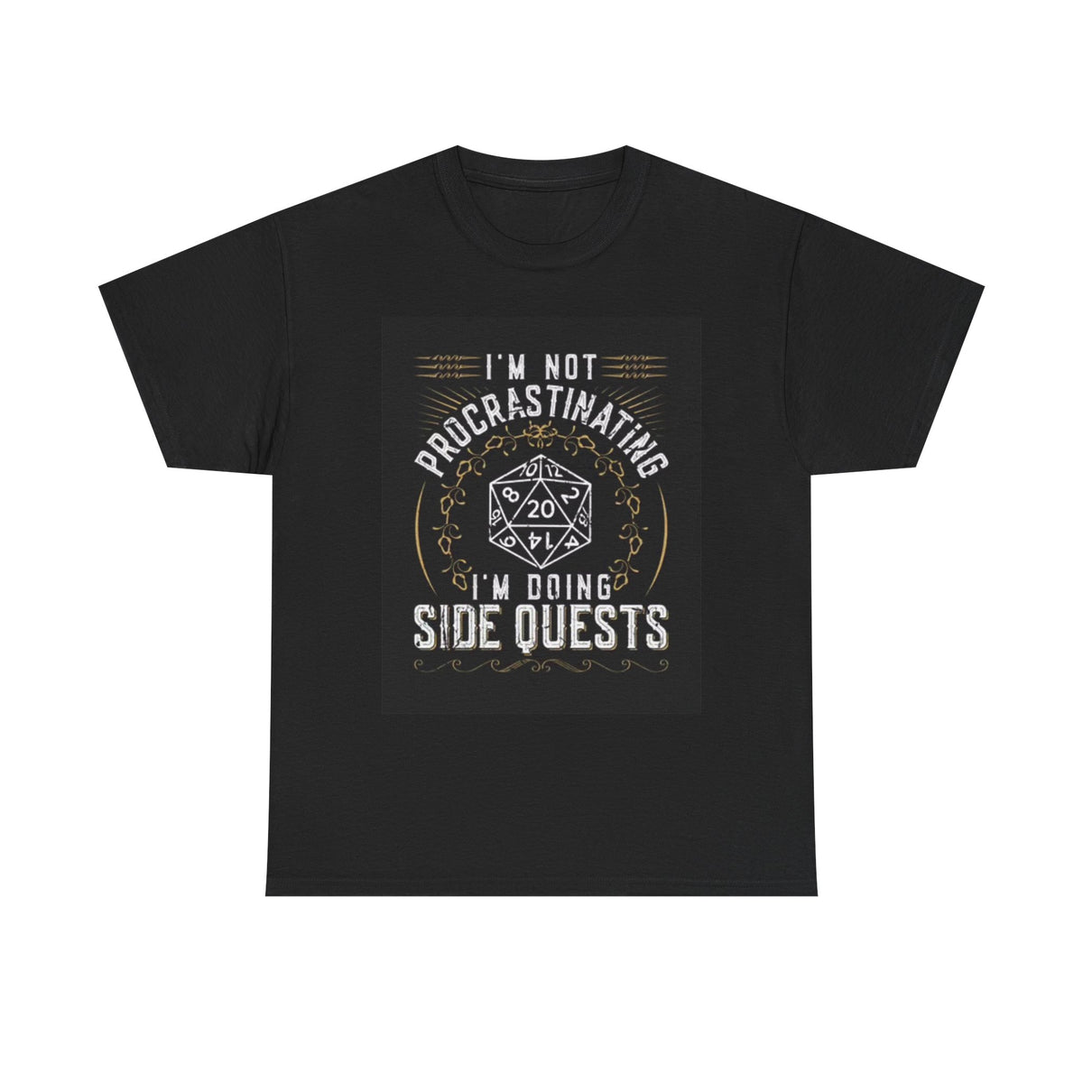 Doing Side Quests Graphic T Shirt Funny Retro Unisex Heavy Cotton Tee