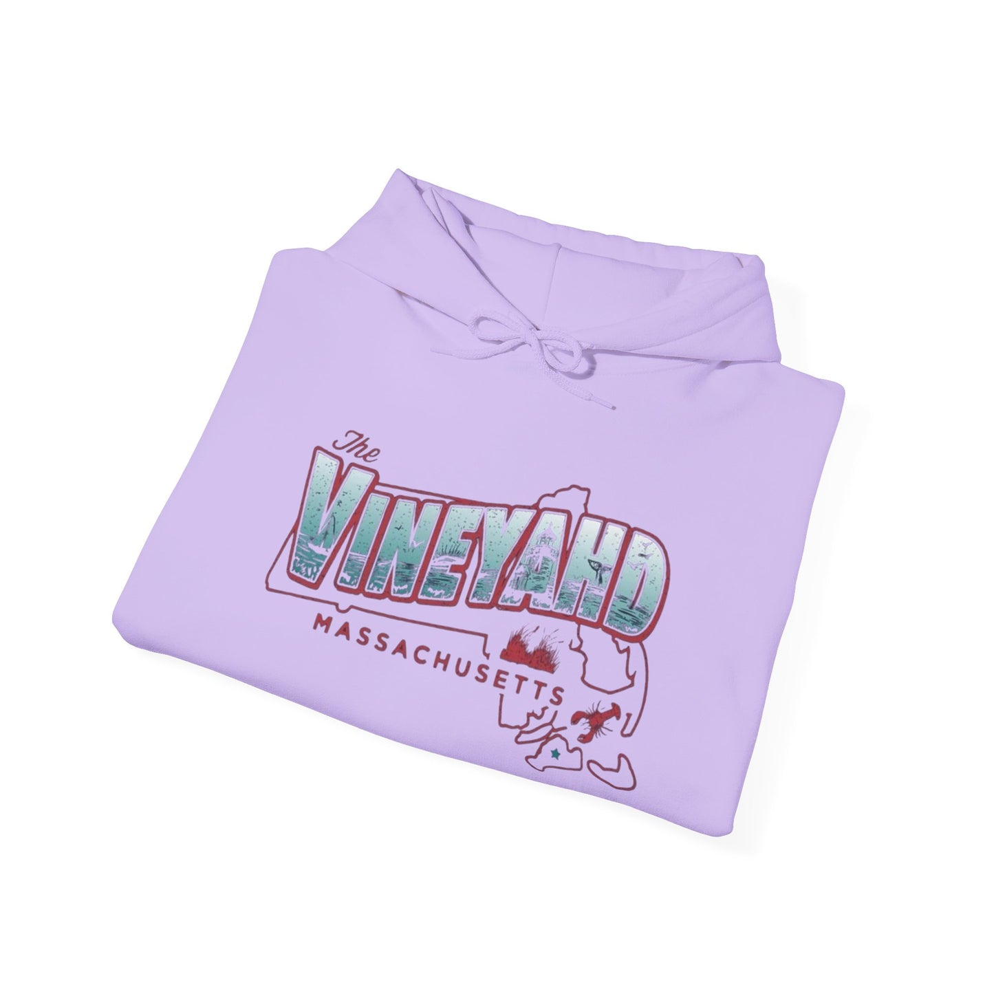 The Vineyard Massachusetts NEW Graphic Hoodie Hooded Sweatshirt NEW ADULT