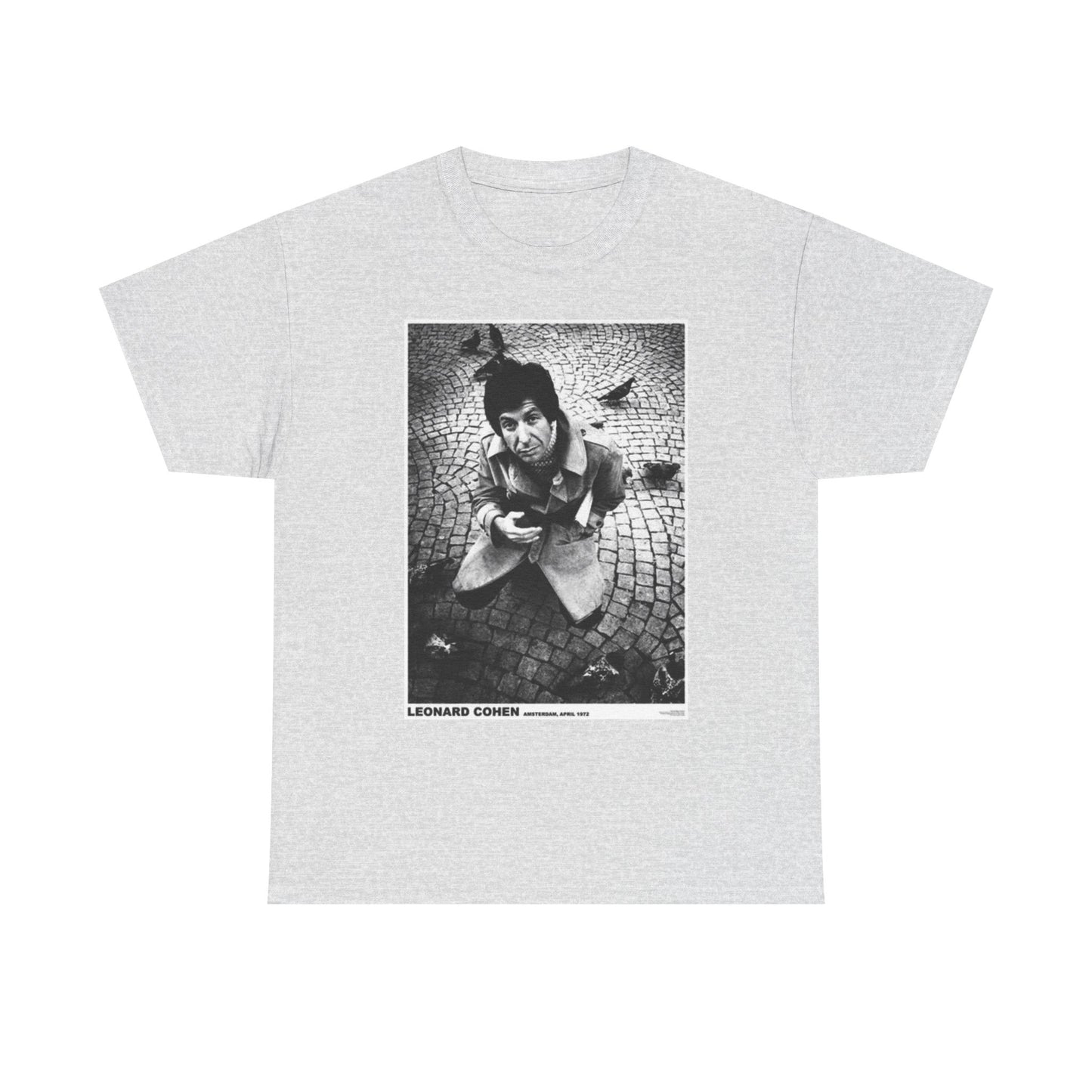 Leonard Cohen Graphic T Shirt Vintage Poster Unisex Heavy Cotton Tee