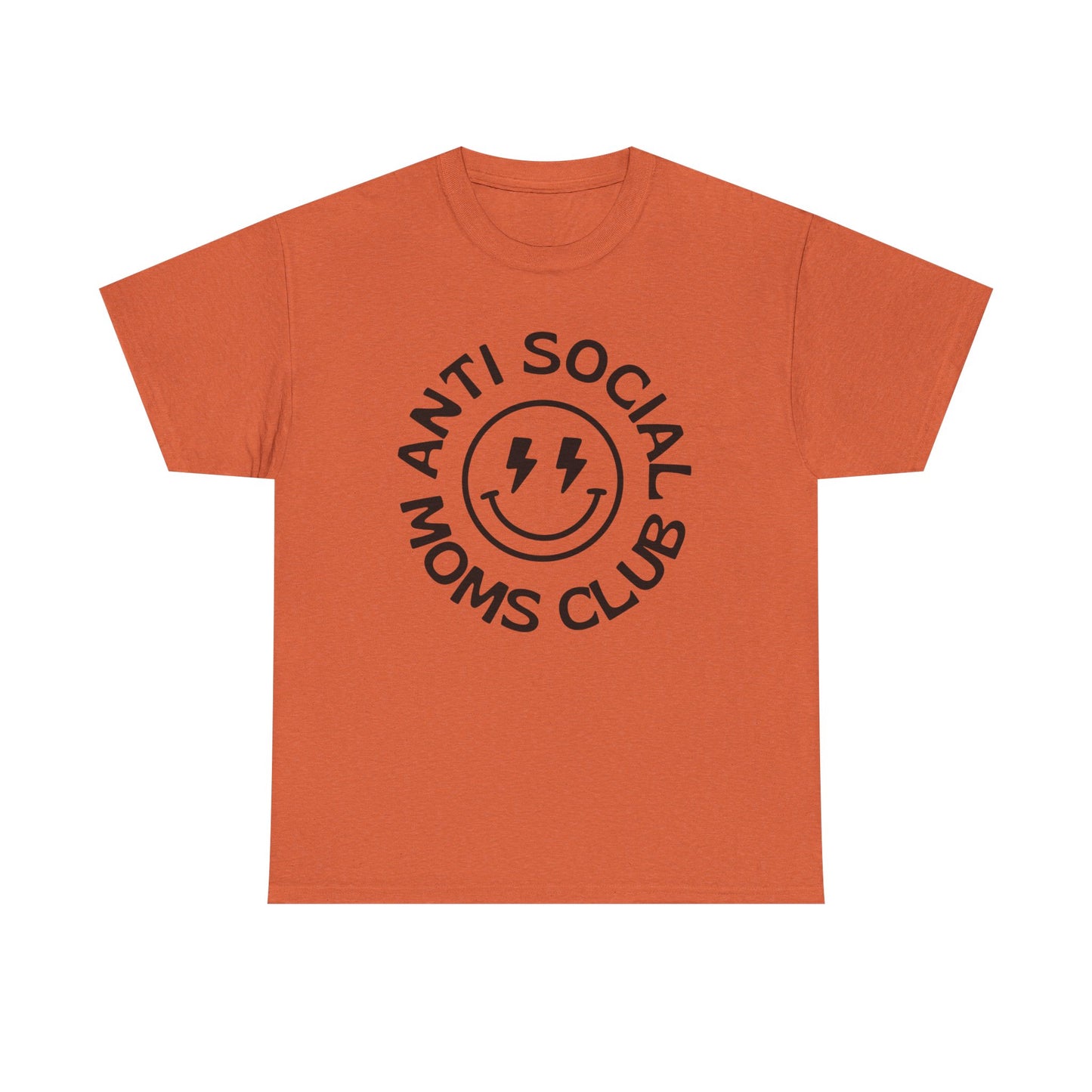 Antisocial Moms Club Funny Graphic T Shirt Unisex Heavy Cotton Tee