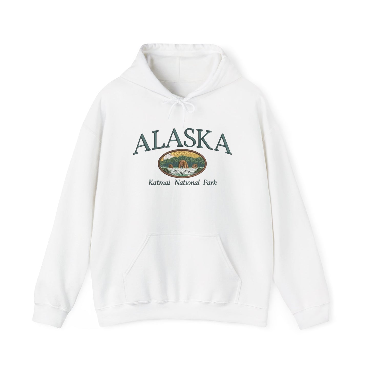 Alaska National Parks Graphic Hoodie Heavy Blend Sweatshirt NEW