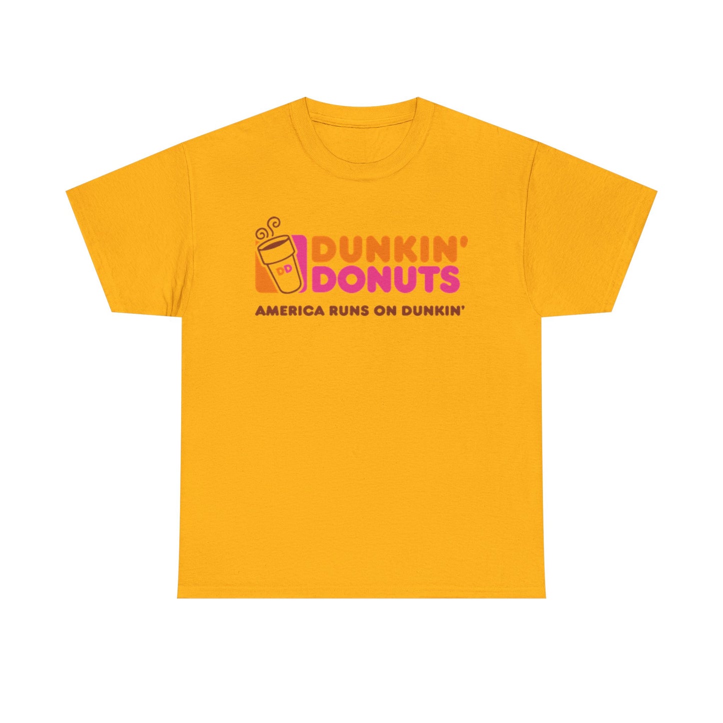 Dunkin’ Donuts T-shirt vintage Boston coffee gift retro Unisex Heavy Cotton Tee