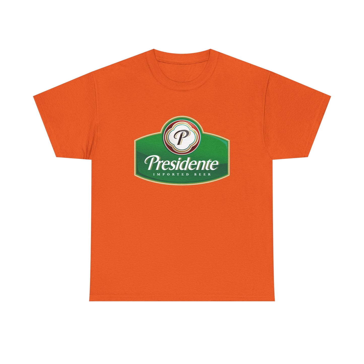 Presidente Beer Logo Shirt Retro Poster Unisex Heavy Cotton Tee