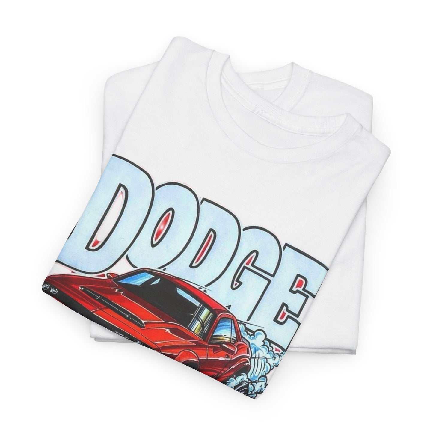 Dodge Demon Hellcat Srt Graphic T Shirt Men's Heavy Cotton Tee