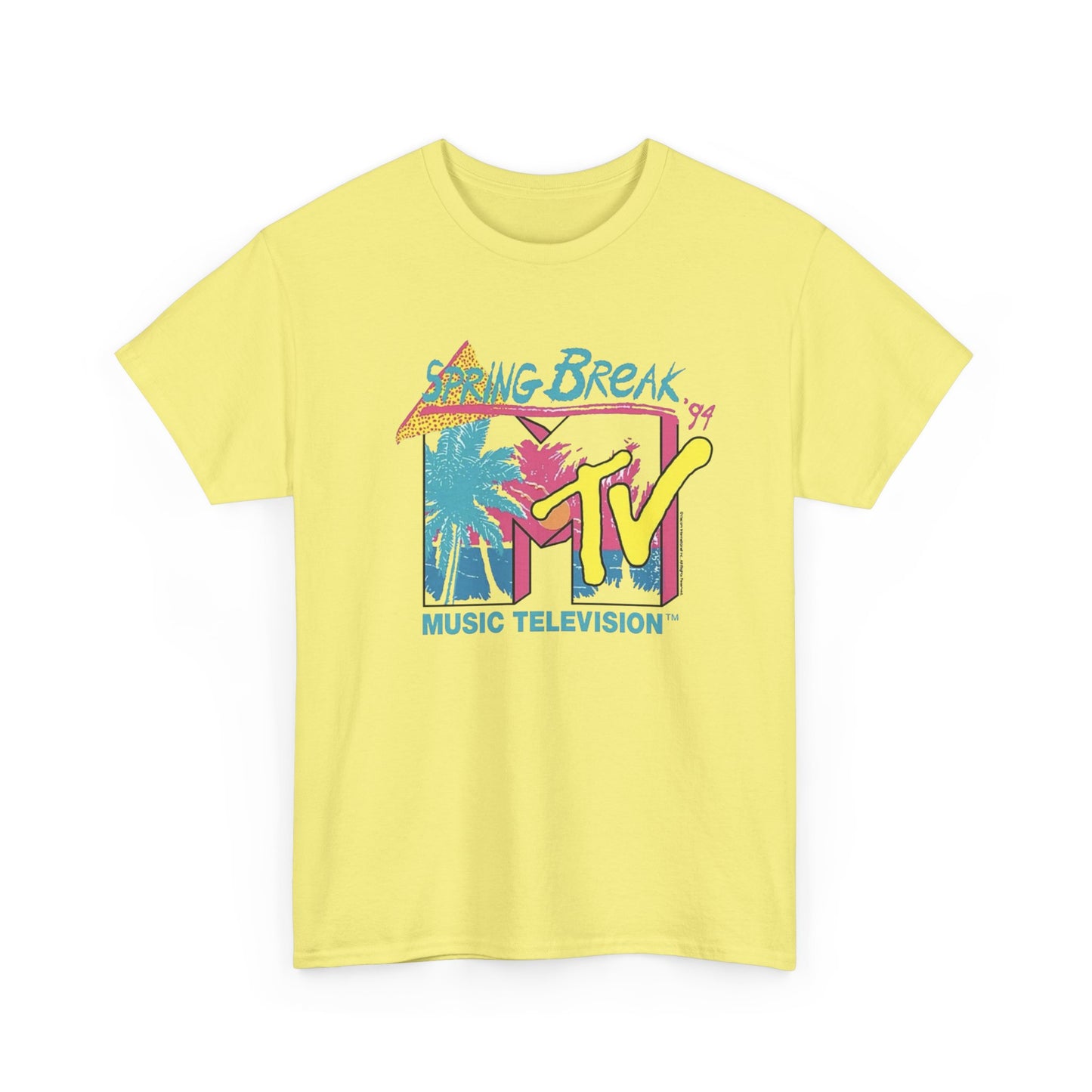 MTV Spring Break 1994 Vintage Graphic T-Shirt Unisex Heavy Cotton Tee