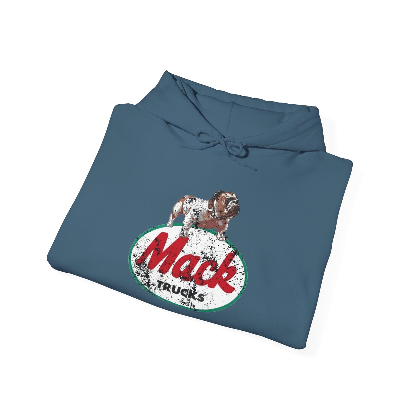 Mack Trucks Vintage Bulldog Graphic Hoodie Unisex Heavy Blend™ Hooded Sweatshirt