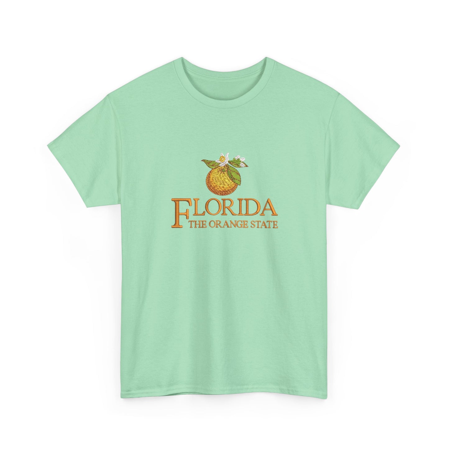 Florida The Orange State Graphic T Shirt NEW Unisex Heavy Cotton Tee