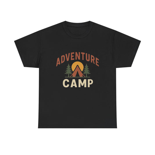 Adventure Camp Graphic T Shirt Unisex Heavy Cotton Tee