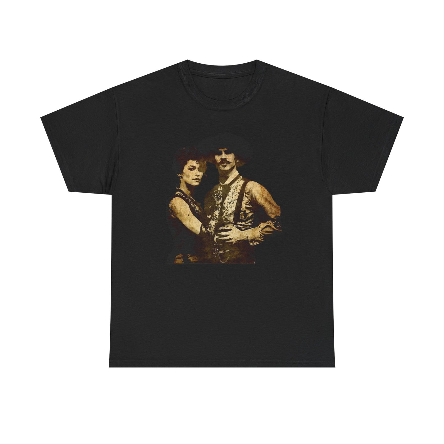 Doc Holiday Western Graphic T Shirt ADULT NEW Heavy Cotton Tee