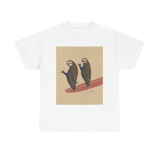 Surfing Graphic T Shirt Funny Multi Color Beach Unisex Heavy Cotton Tee