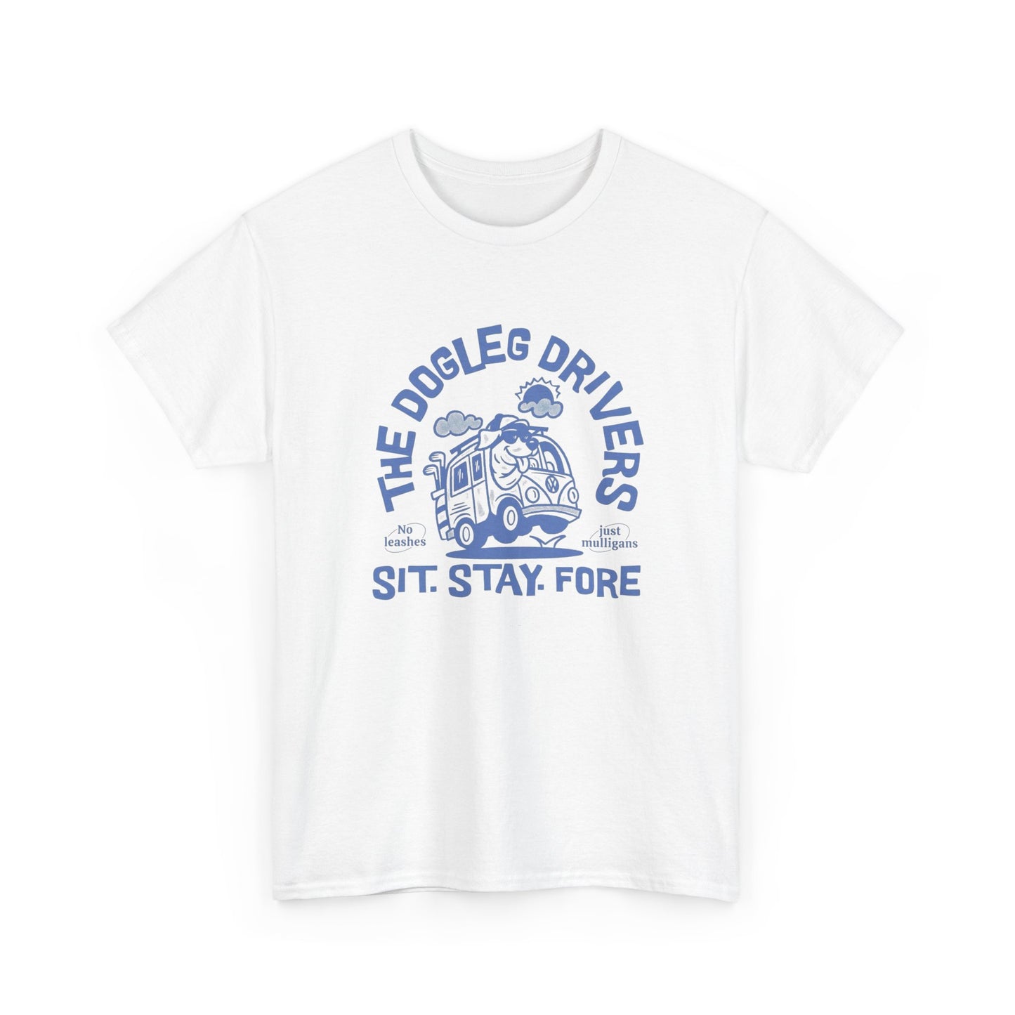The Dog Leg Drivers Funny Graphic T Shirt NEW Unisex Heavy Cotton Tee