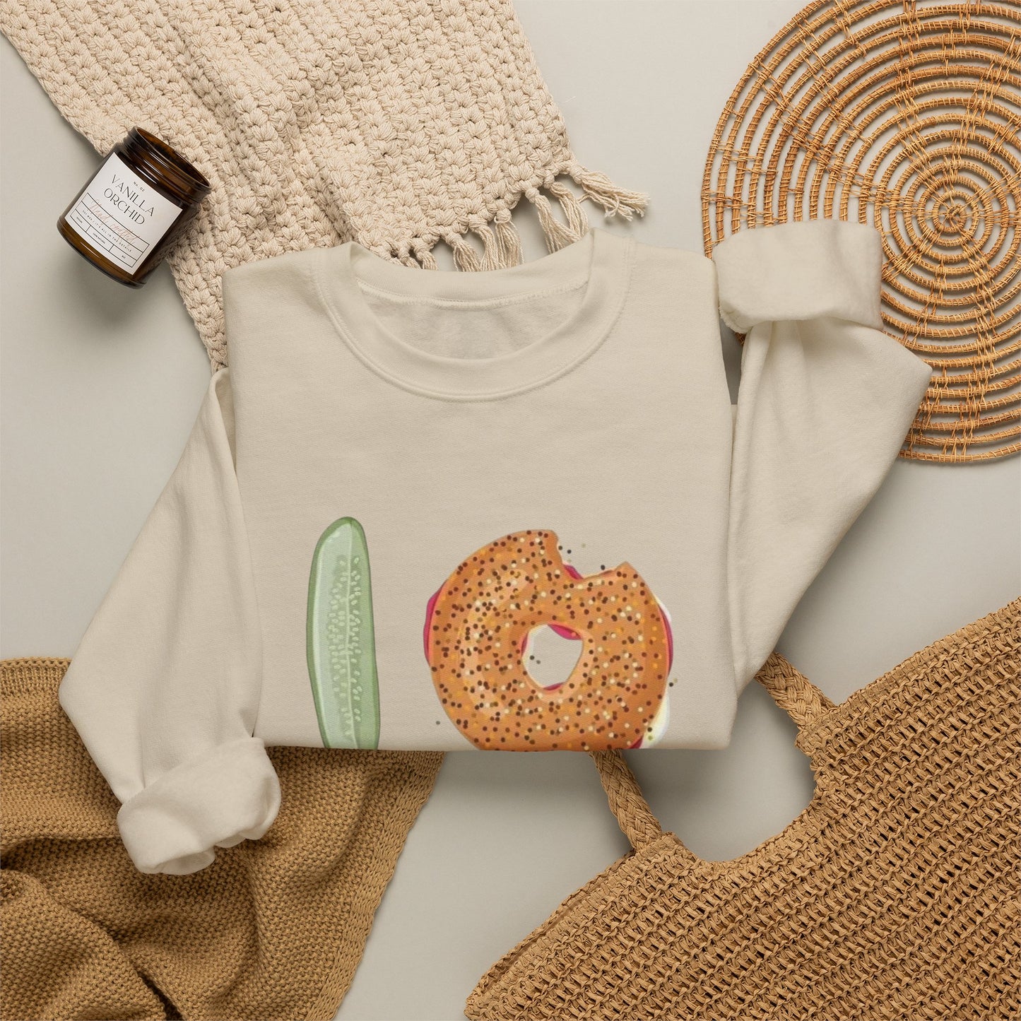 I Love New York Bagels Sweater NEW Unisex Heavy Blend™ Crewneck Sweatshirt