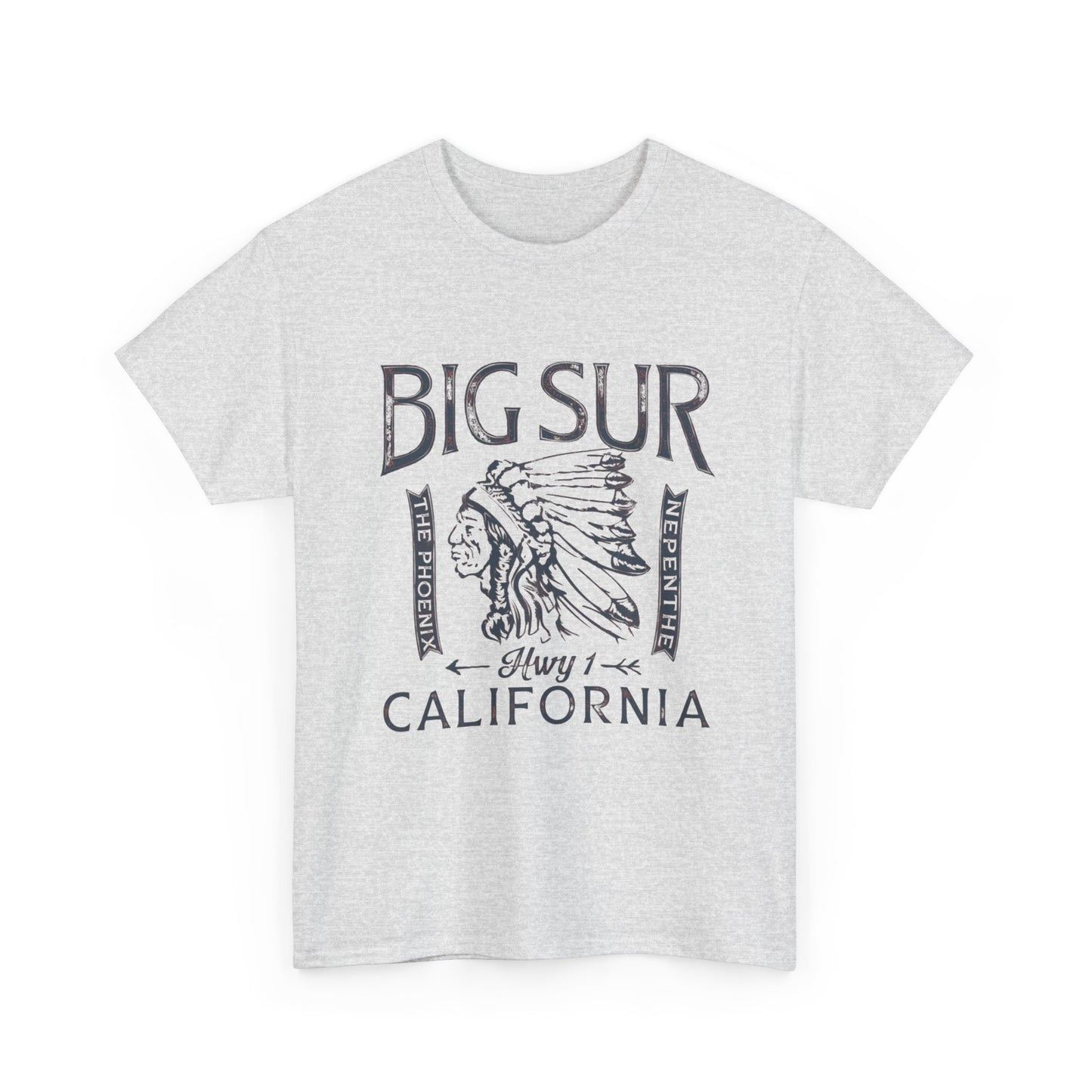 Big Sur California Graphic T Shirt Unisex Heavy Cotton Tee