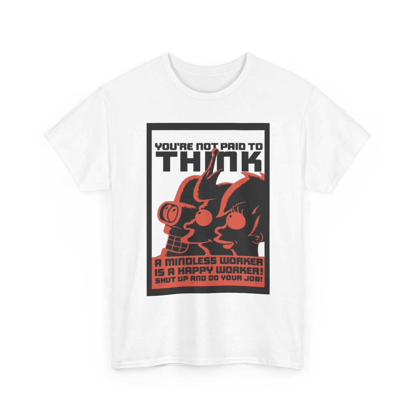 Futurama Graphic T Shirt Funny Jokes Tv Series Unisex Heavy Cotton Tee