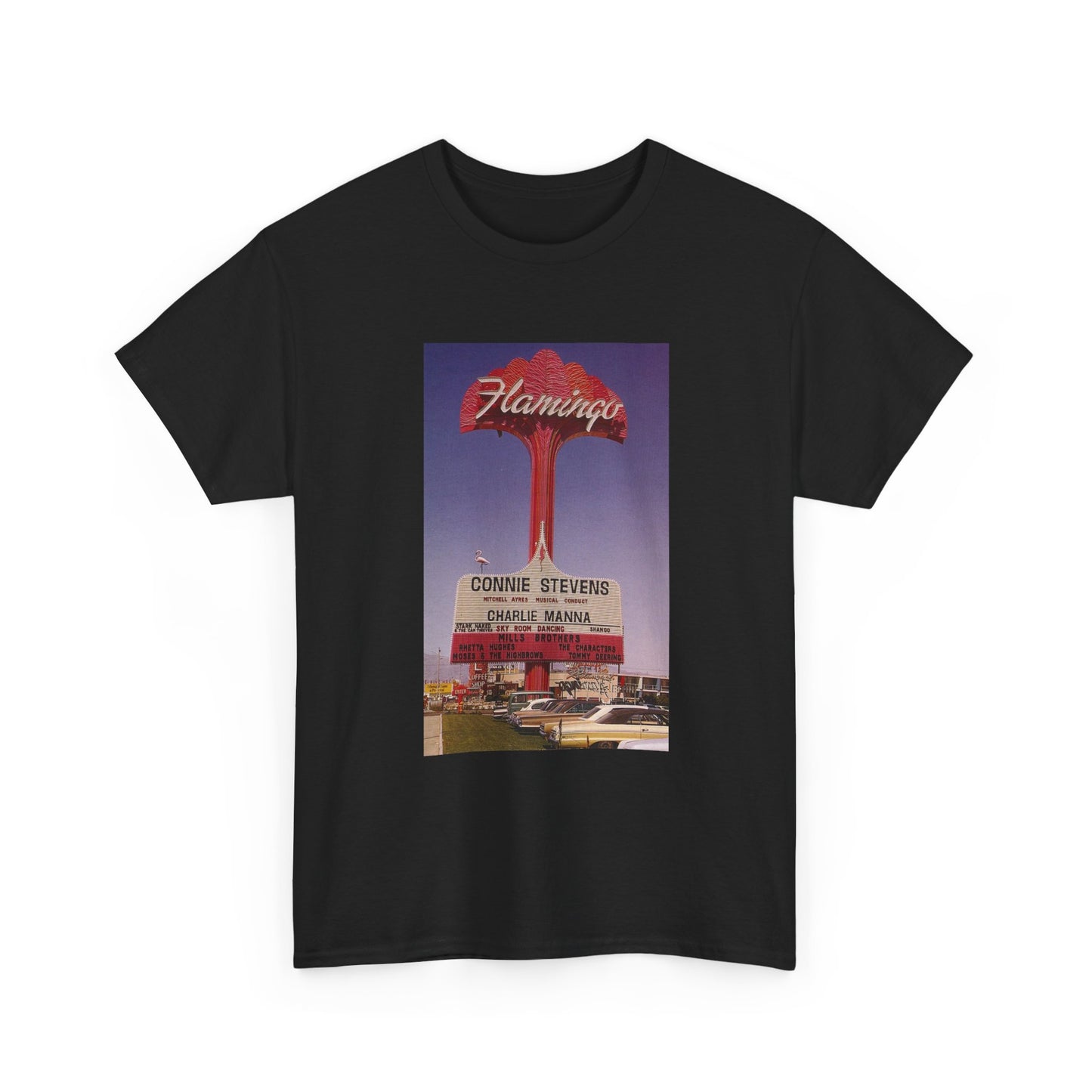 The Flamingo Tshirt Vintage Las Vegas Casino Strip Retro Unisex Heavy Cotton Tee