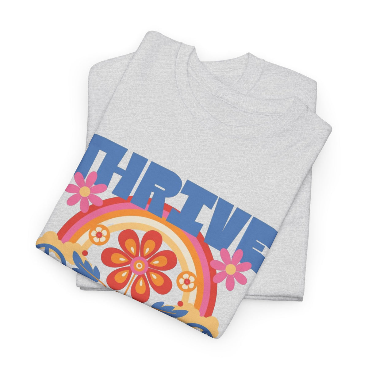 Thrive Wiser Graphic T Shirt Men's Retro Vibes Heavy Cotton Tee